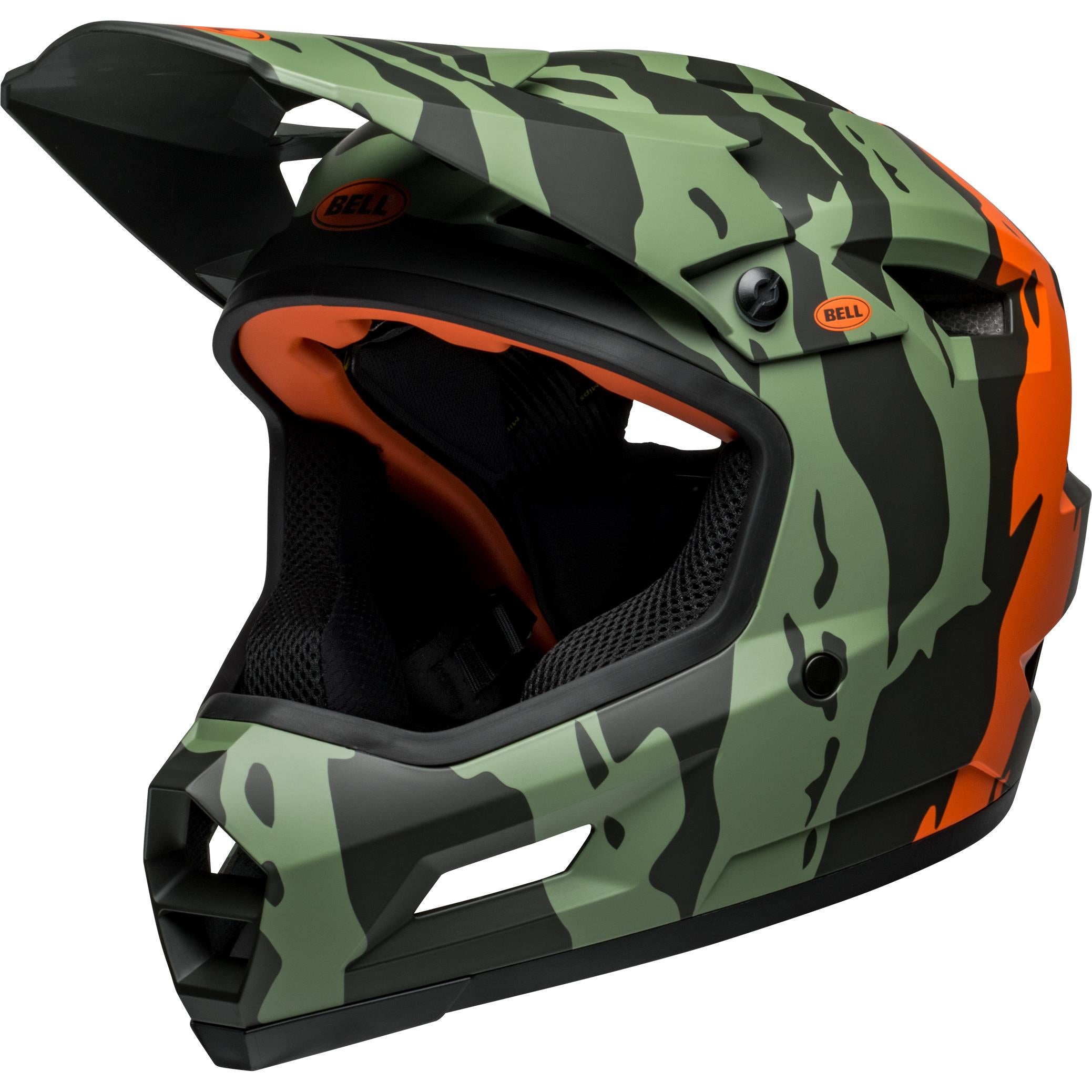 Bell Sanction 2 DLX MTB Full Face Helmet Ravine Matte Dark Green/Orange / M 55-57cm
