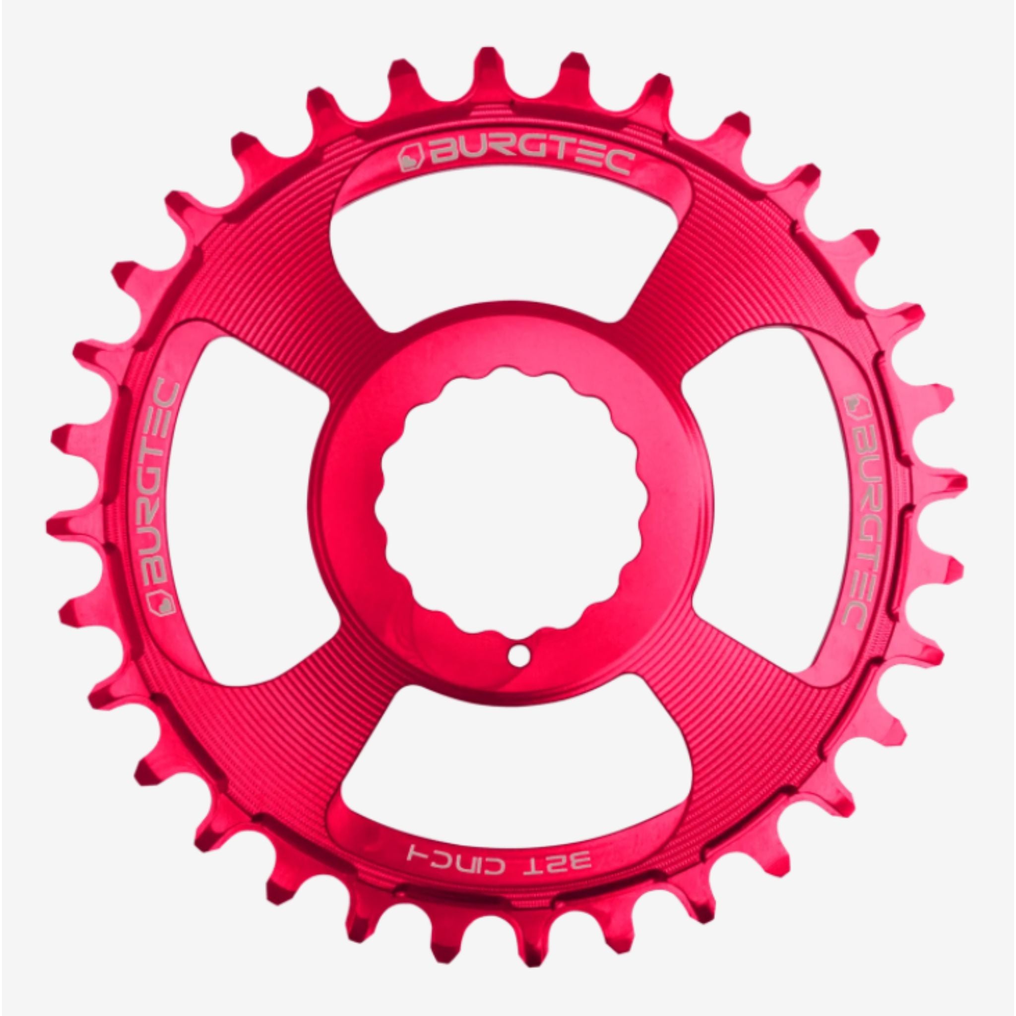 Burgtec Chainring - RF Cinch Thick Thin Toxic Barbie Pink / 28T