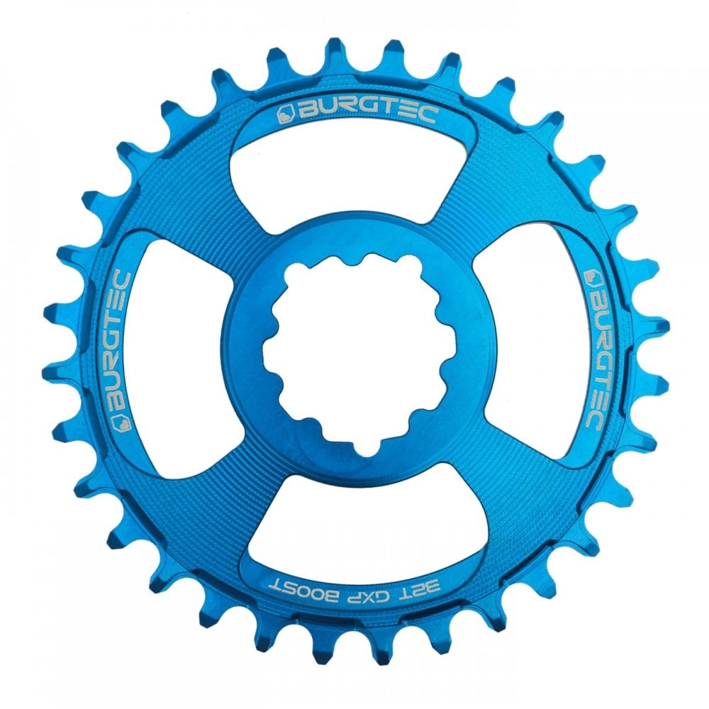 Burgtec Chainring - SRAM GXP Boost 3mm Offset Thick Thin Deep Blue / 28T
