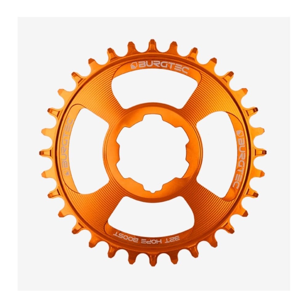 Burgtec Hope Boost Direct Mount Thick Thin Chainring Iron Bro Orange / 28T