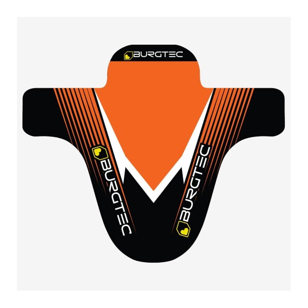 Burgtec Moto Mudguard Orange/Black Decal