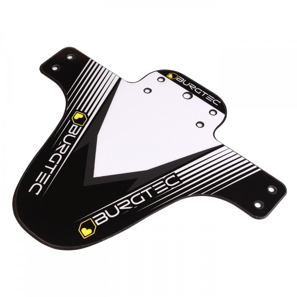 Burgtec Moto Mudguard White/Black Decal