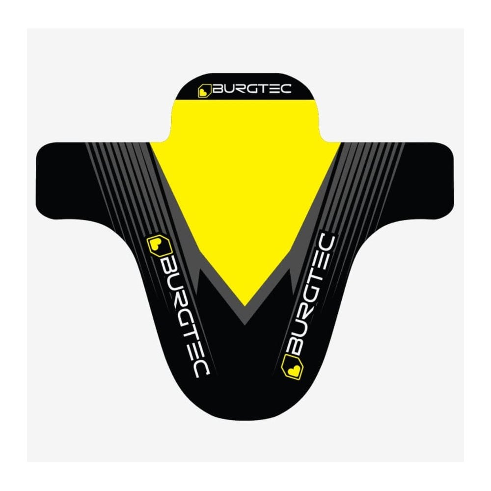 Burgtec Moto Mudguard Yellow/Black Decal