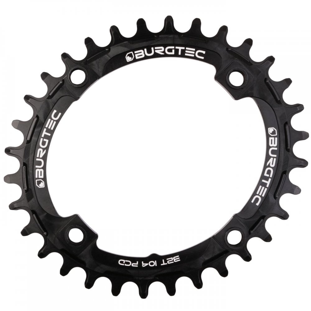 Burgtec Oval Thick Thin Chainring Burgtec Black / 32T / 104mm