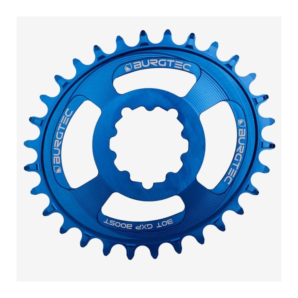Burgtec Oval Thick Thin Chainring Deep Blue / 32T / GXP Boost 3mm