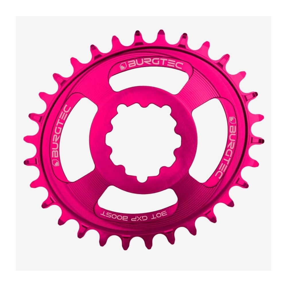 Burgtec Oval Thick Thin Chainring Toxic Barbie Pink / 32T / GXP Boost 3mm