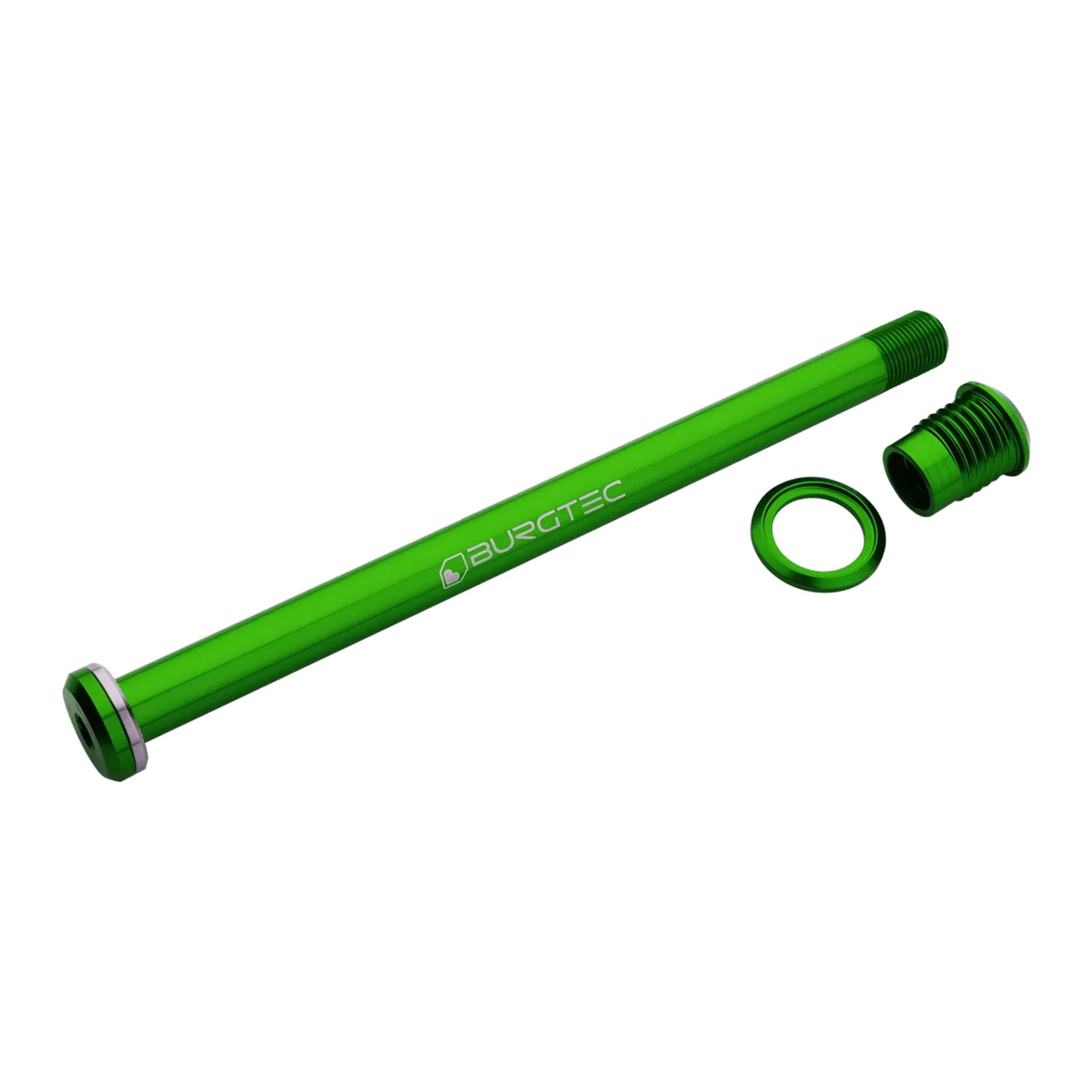 Burgtec Santa Cruz 173.7mm Rear Axle Candy Spruce Green