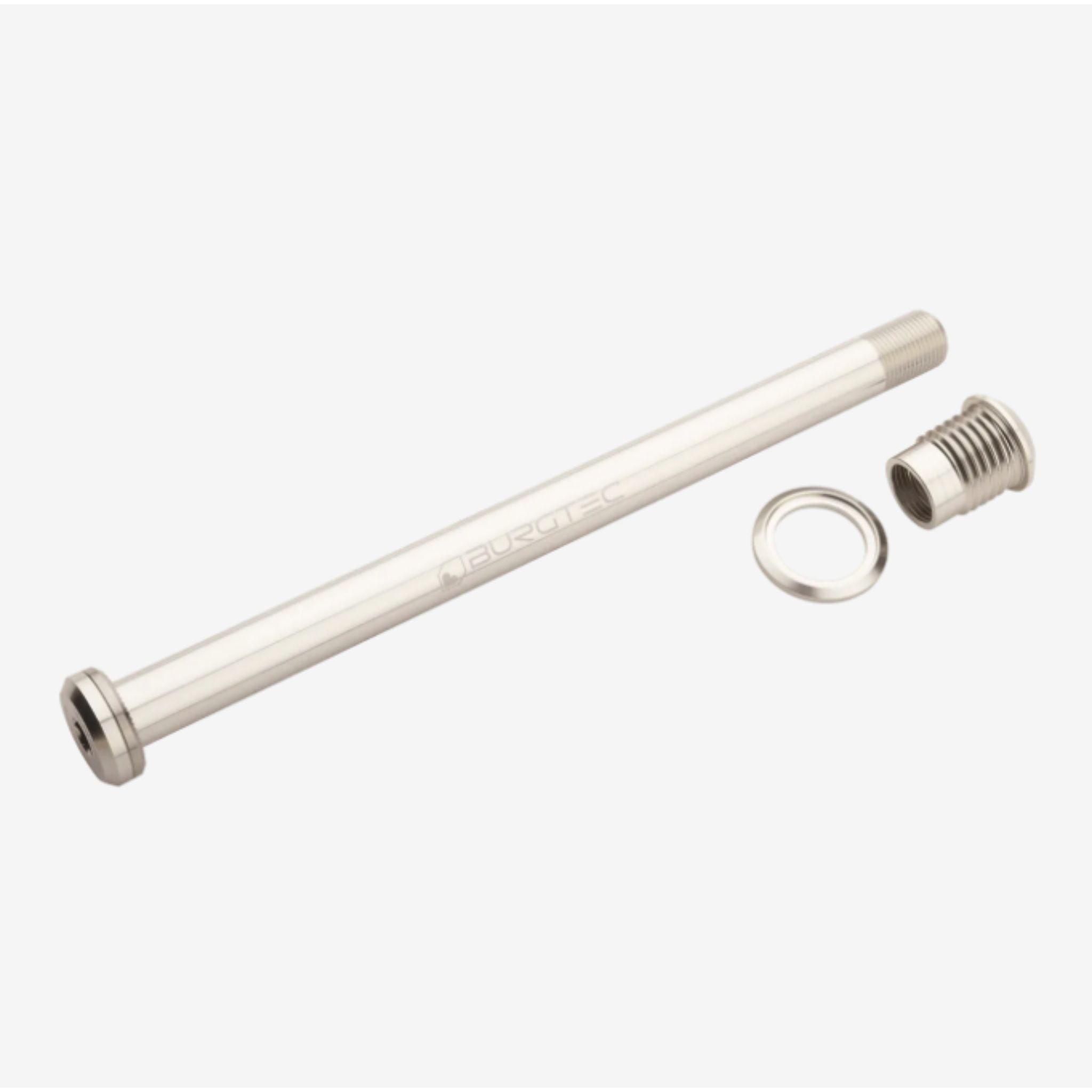 Burgtec Santa Cruz 173.7mm Rear Axle Rhodium Silver