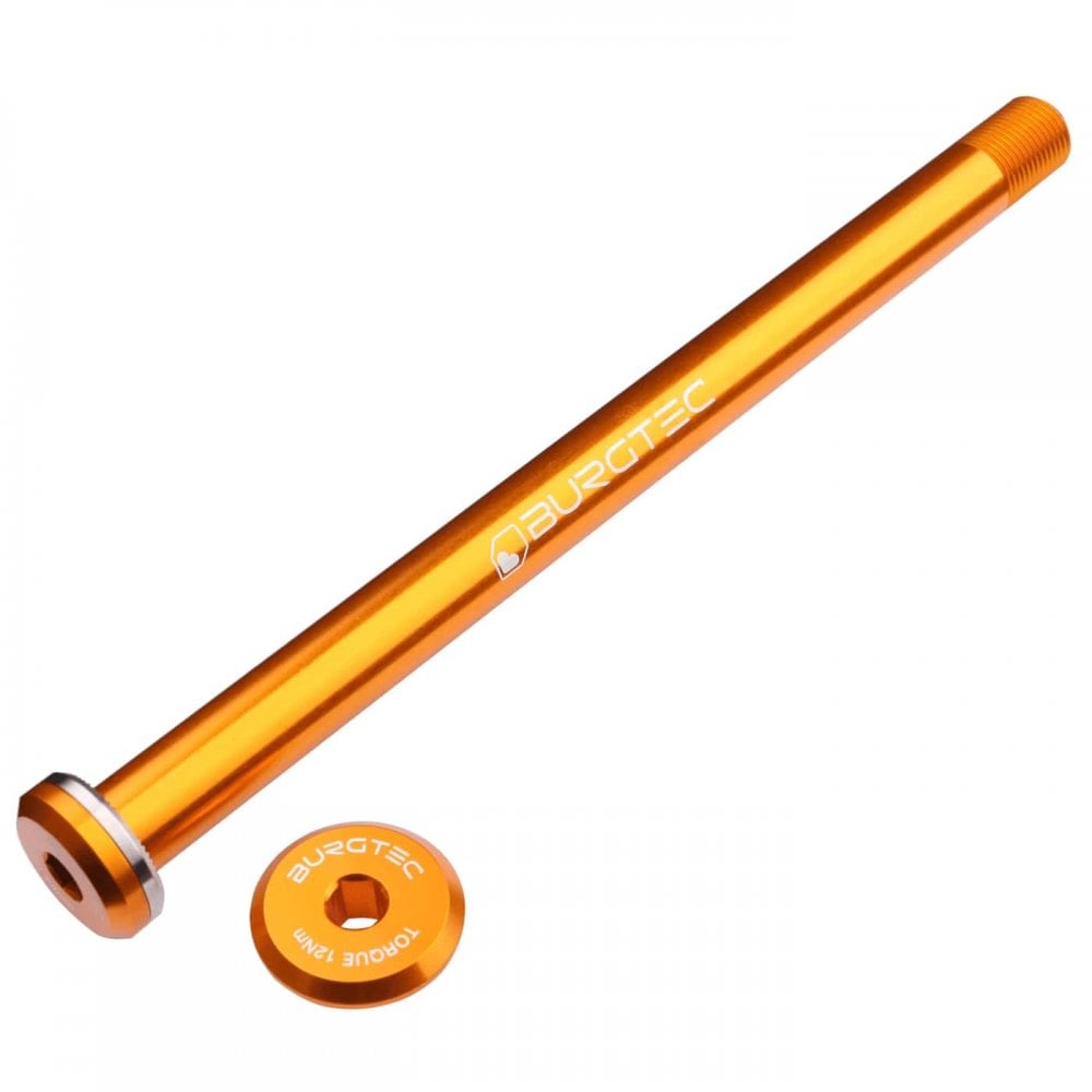 Burgtec Santa Cruz Rear Axle 12 x 168.5mm Iron Bro Orange
