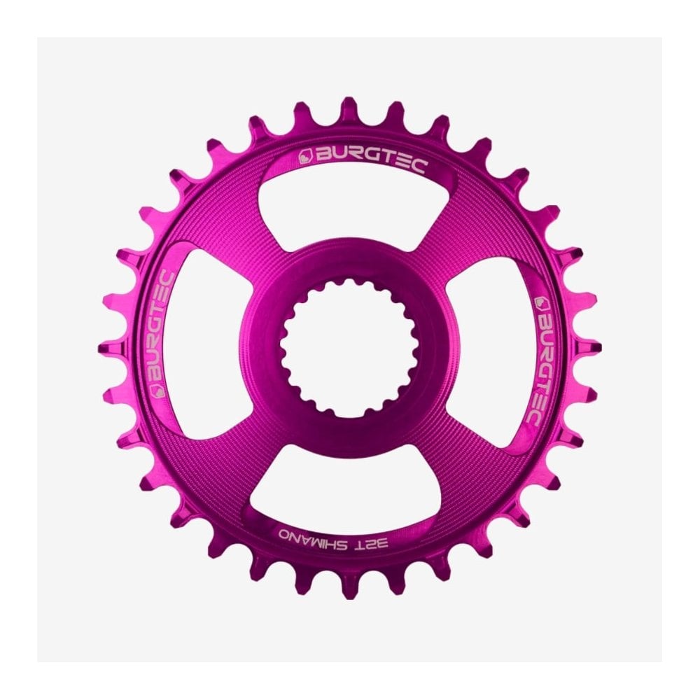 Burgtec Shimano Direct Mount Thick Thin Chainring Purple Rain / 28T