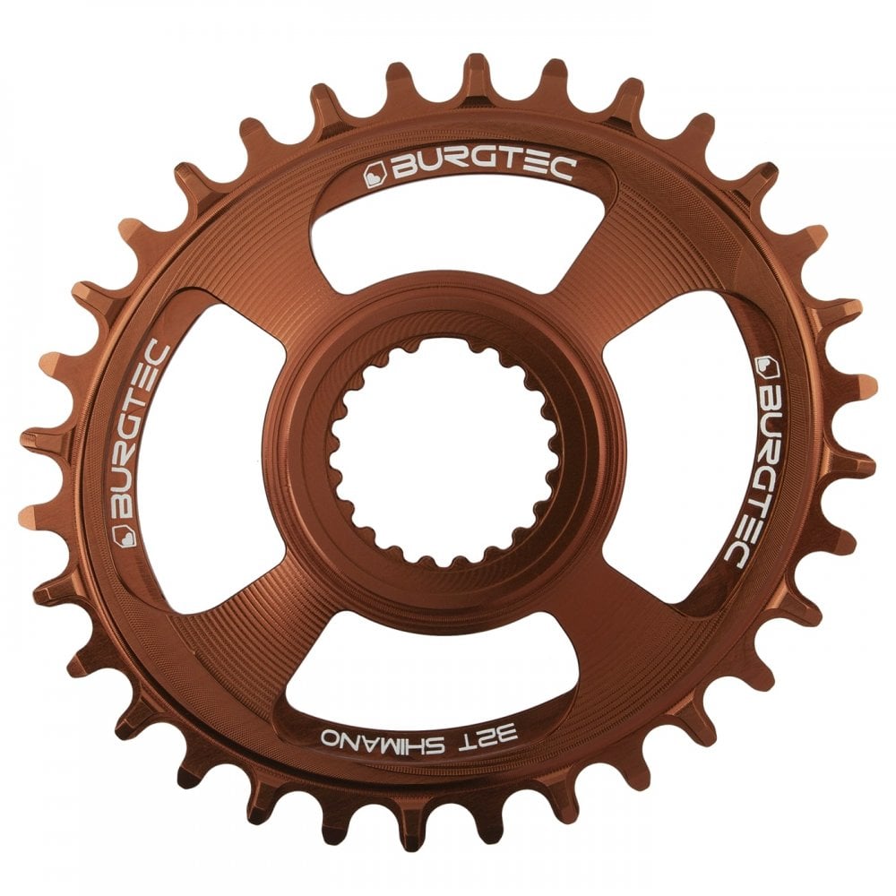 Burgtec Shimano Oval Direct Mount Thick Thin Chainring Kash Bronze / 30T