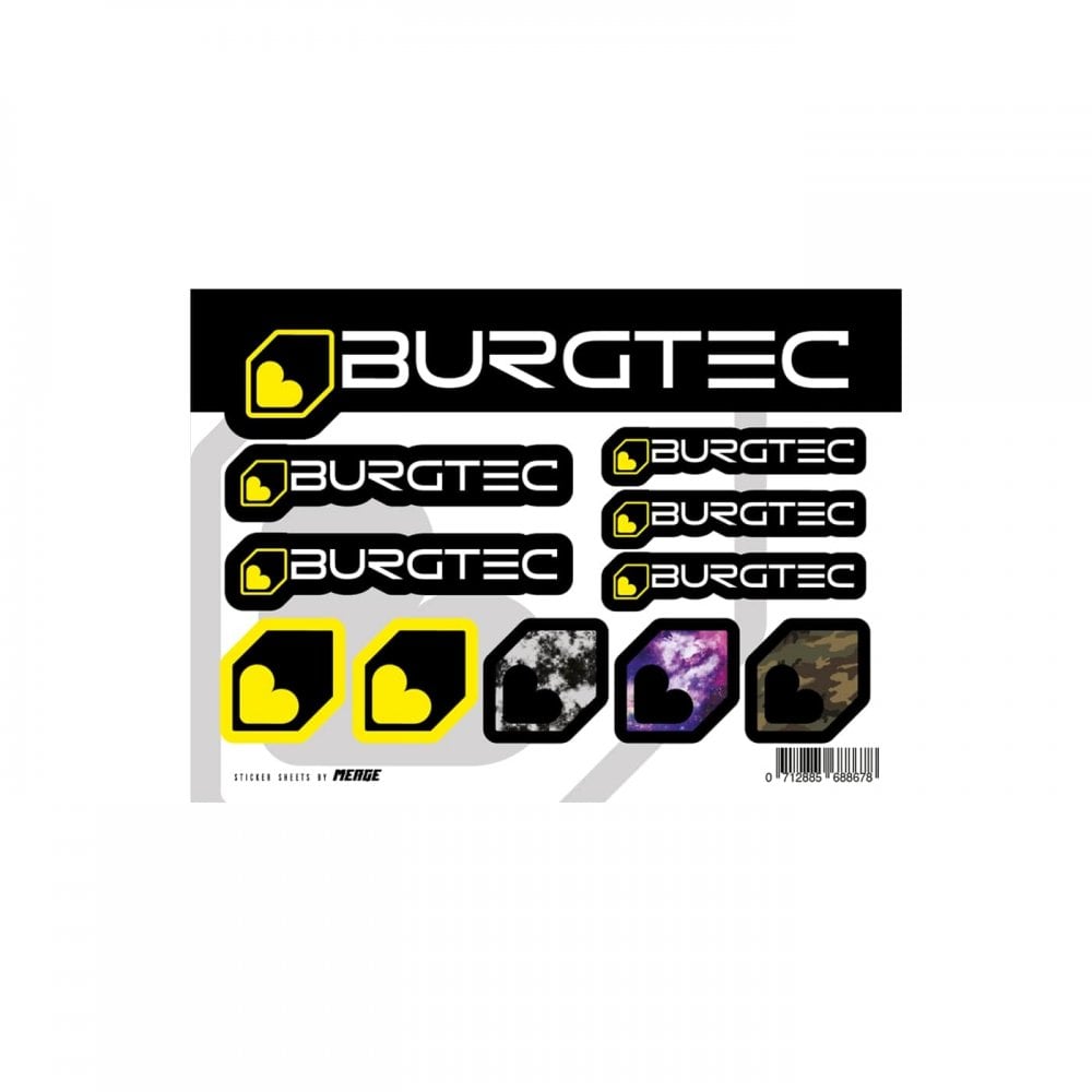 Burgtec Sticker Sheet A5