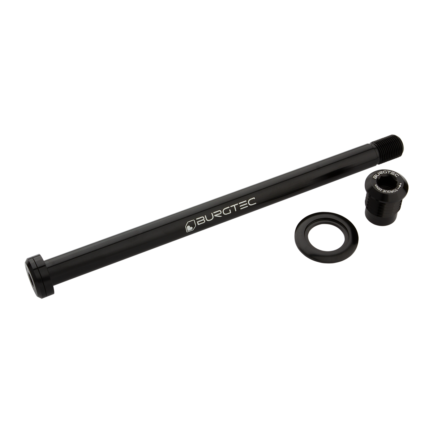 thumbnail image 2 of Burgtec Santa Cruz M12x1.0 Race Red Rear Axle 12x168.5mm 2 of 11