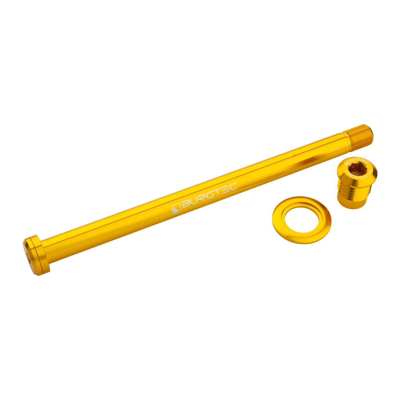 Burgtec Trek 184.5mm Rear Axle Burgtec Bullion Gold