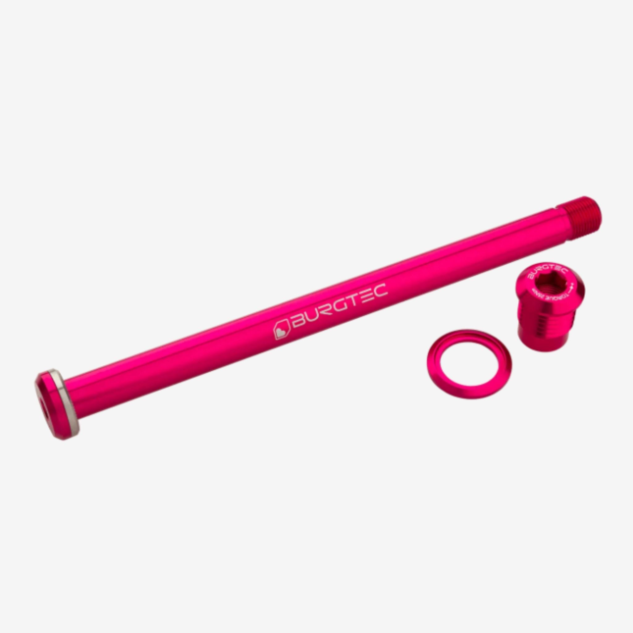 Burgtec Yeti 174mm Rear Axle Toxic Barbie Pink
