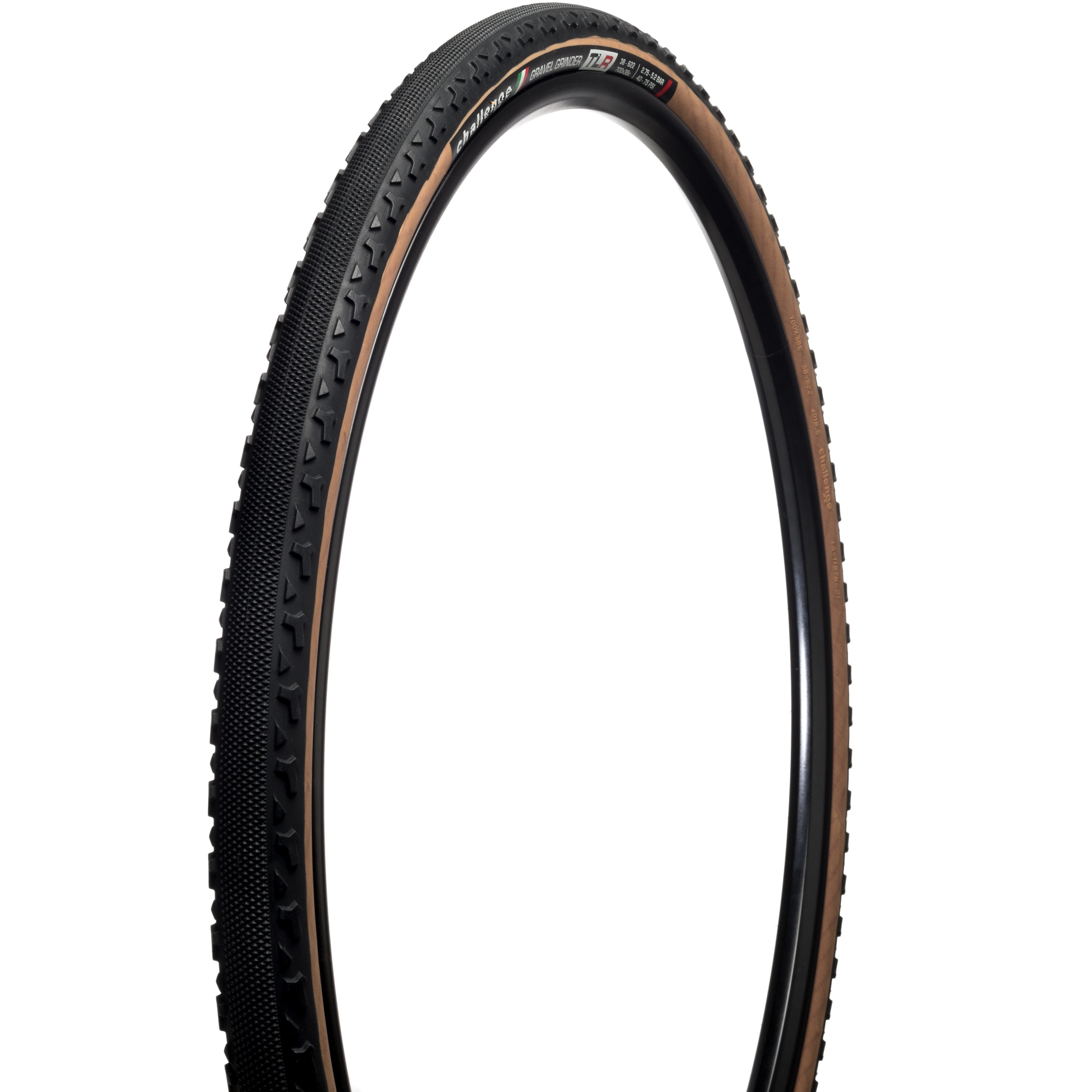 Challenge Gravel Grinder Race Vulcanised TLR 650b Tyre Brown / 650x46