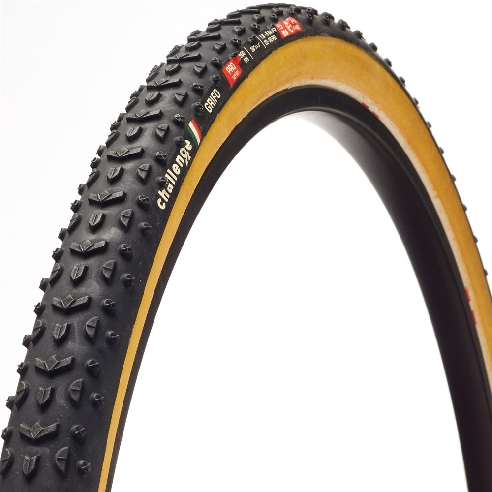 Challenge Grifo Pro Handmade Clincher Cyclocross Tyre Tan / 700x33