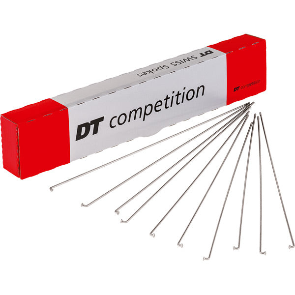 DT Swiss Competition Silver Spokes 15/16g 1.8/1.6mm Box of 100
