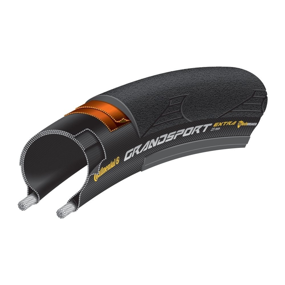 Continental Grand Sport Tyre Black / 700 x 28C / Foldable PureGrip Race