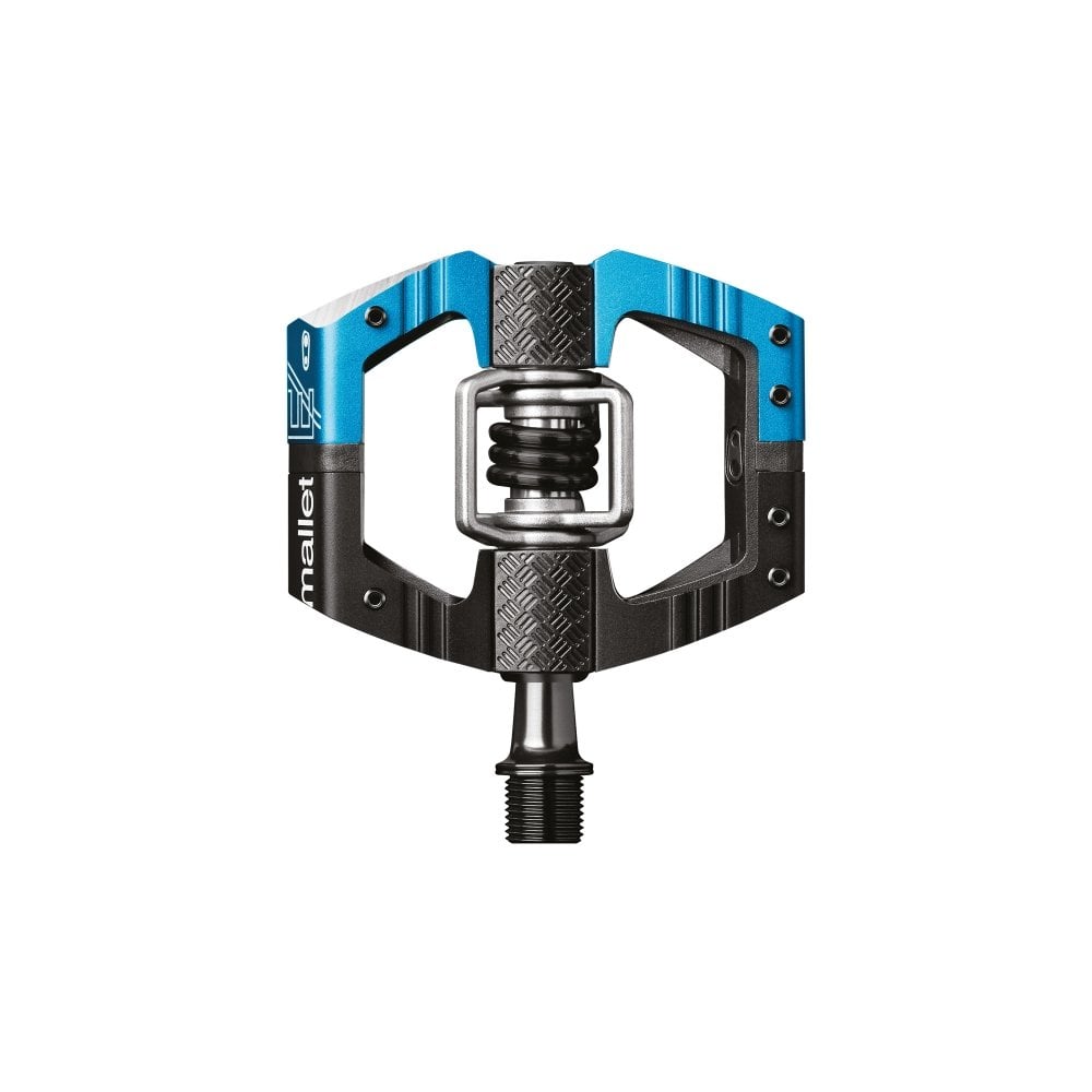 Crank Brothers Mallet E Pedals Black/Blue / Long 57mm