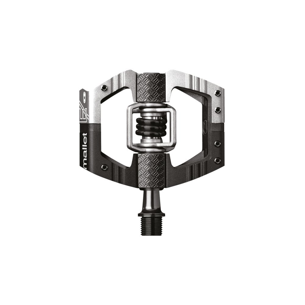 Crank Brothers Mallet E Pedals Black/Silver / Long 57mm