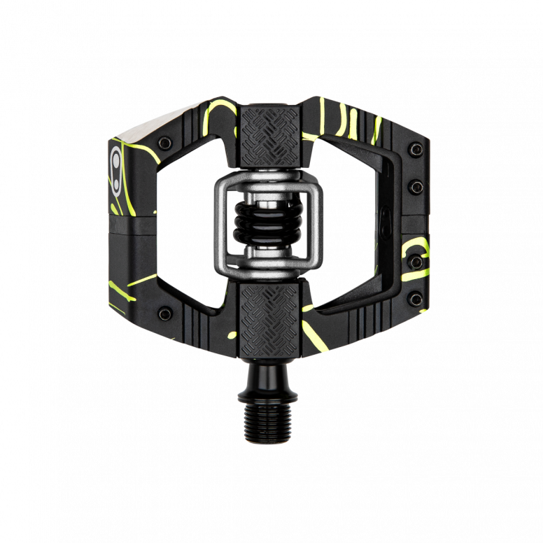 Crank Brothers Mallet E Pedals Green/Black / Long 57mm