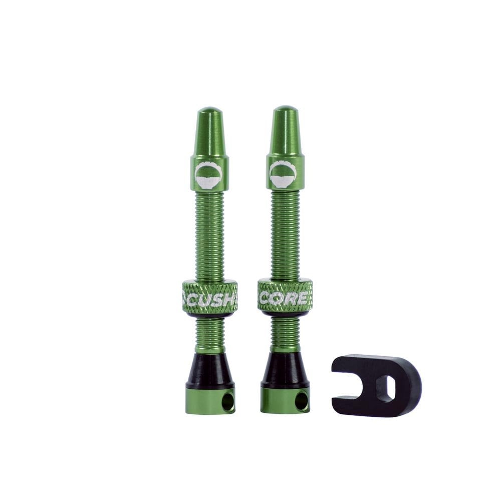 CushCore Tubeless Presta Valves Green / 44mm