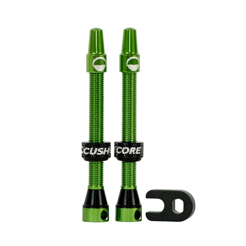 CushCore Tubeless Presta Valves Green / 55mm