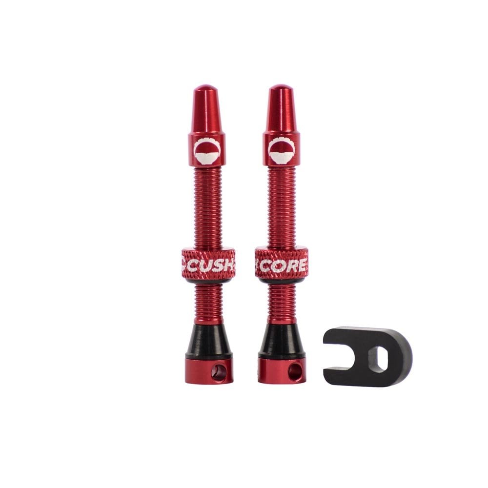 CushCore Tubeless Presta Valves Red / 44mm