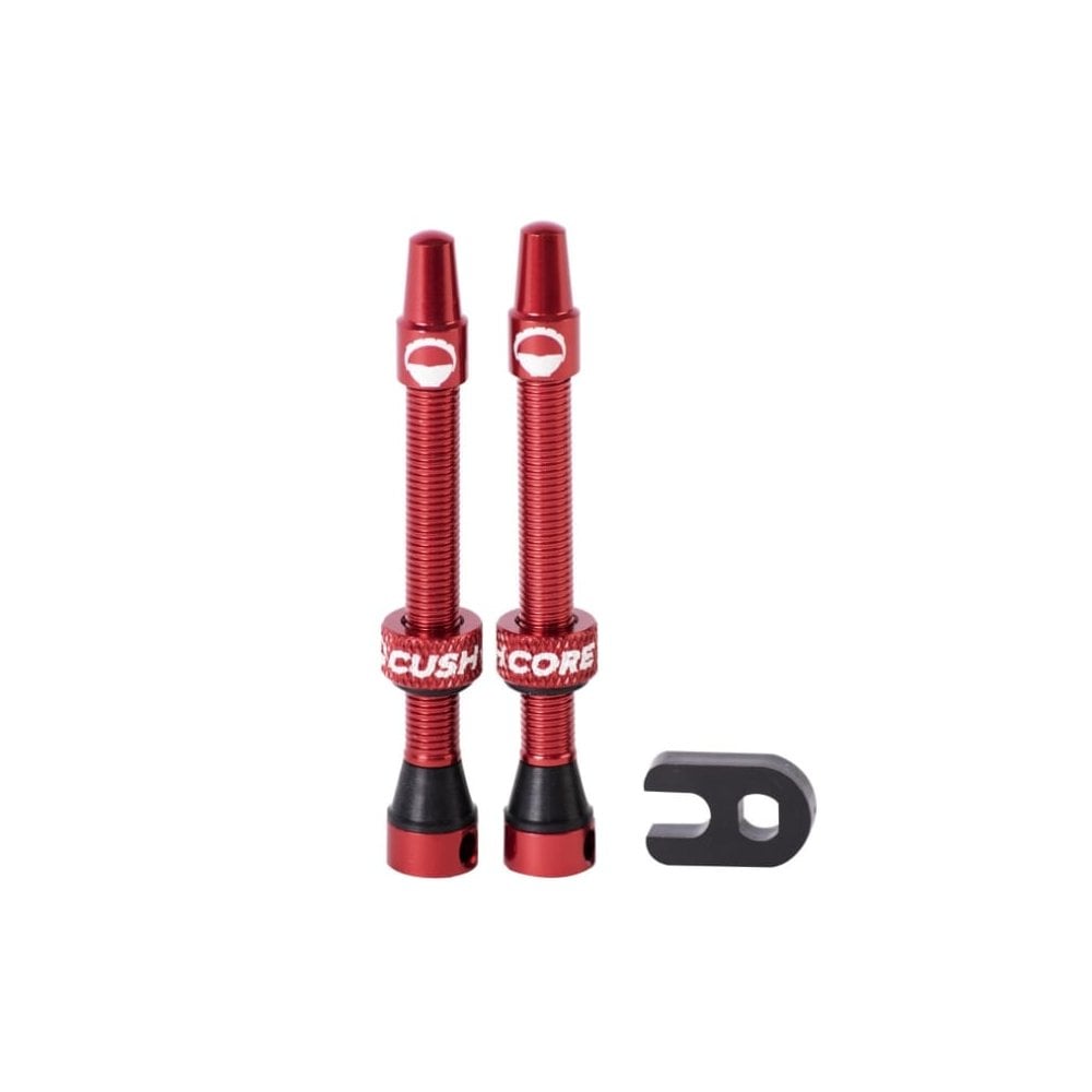 CushCore Tubeless Presta Valves Red / 55mm