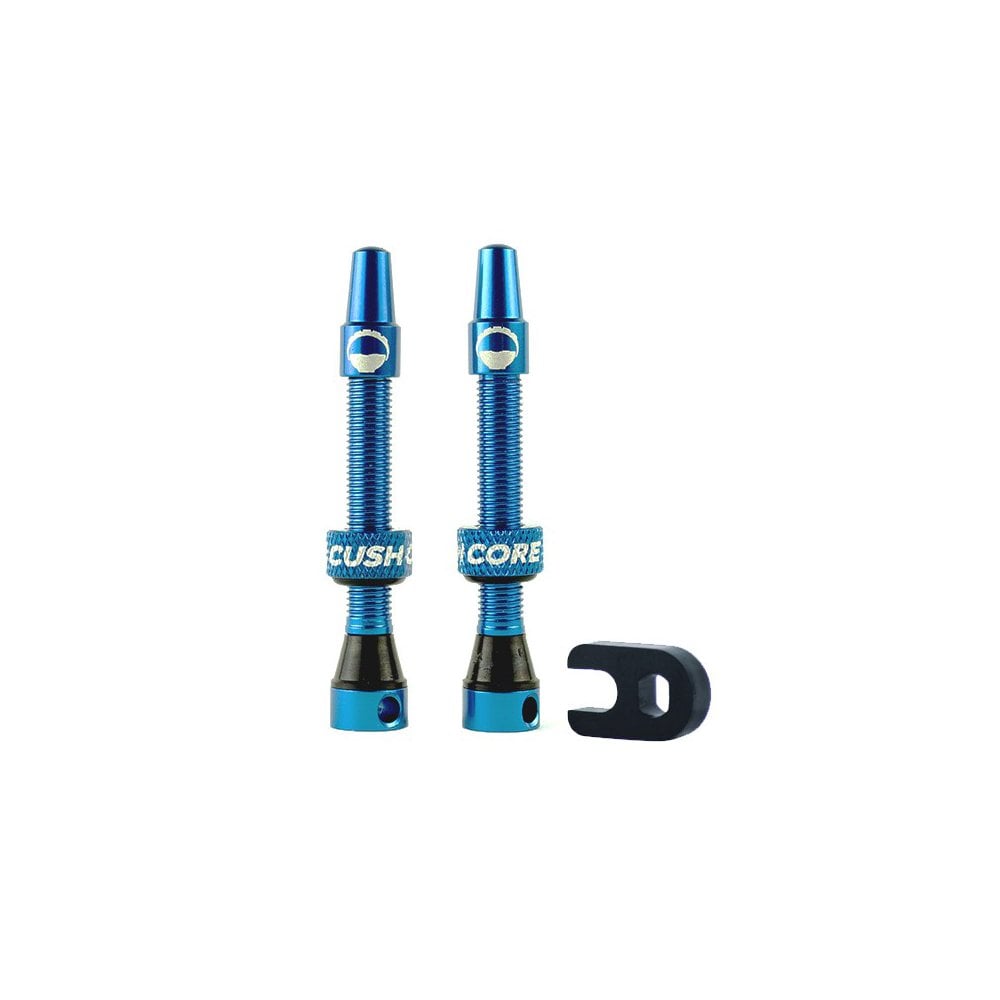 CushCore Tubeless Presta Valves Royal Blue / 44mm