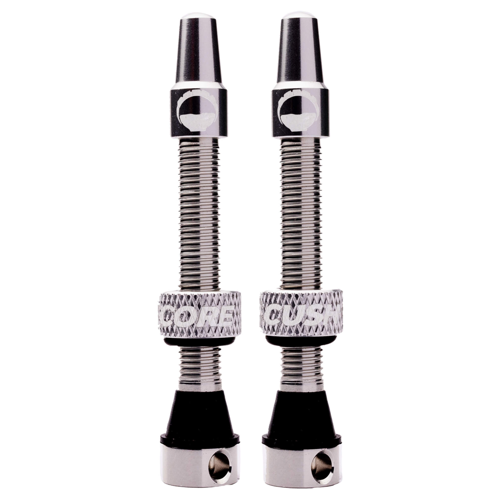 CushCore Tubeless Presta Valves Silver / 44mm