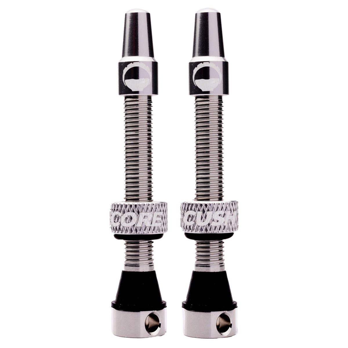 CushCore Tubeless Presta Valves Silver / 44mm