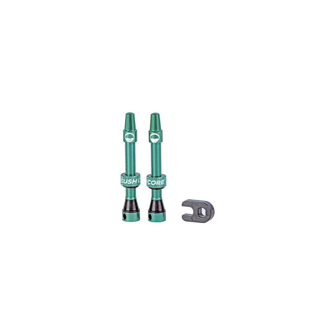 CushCore Tubeless Presta Valves Turquoise / 44mm