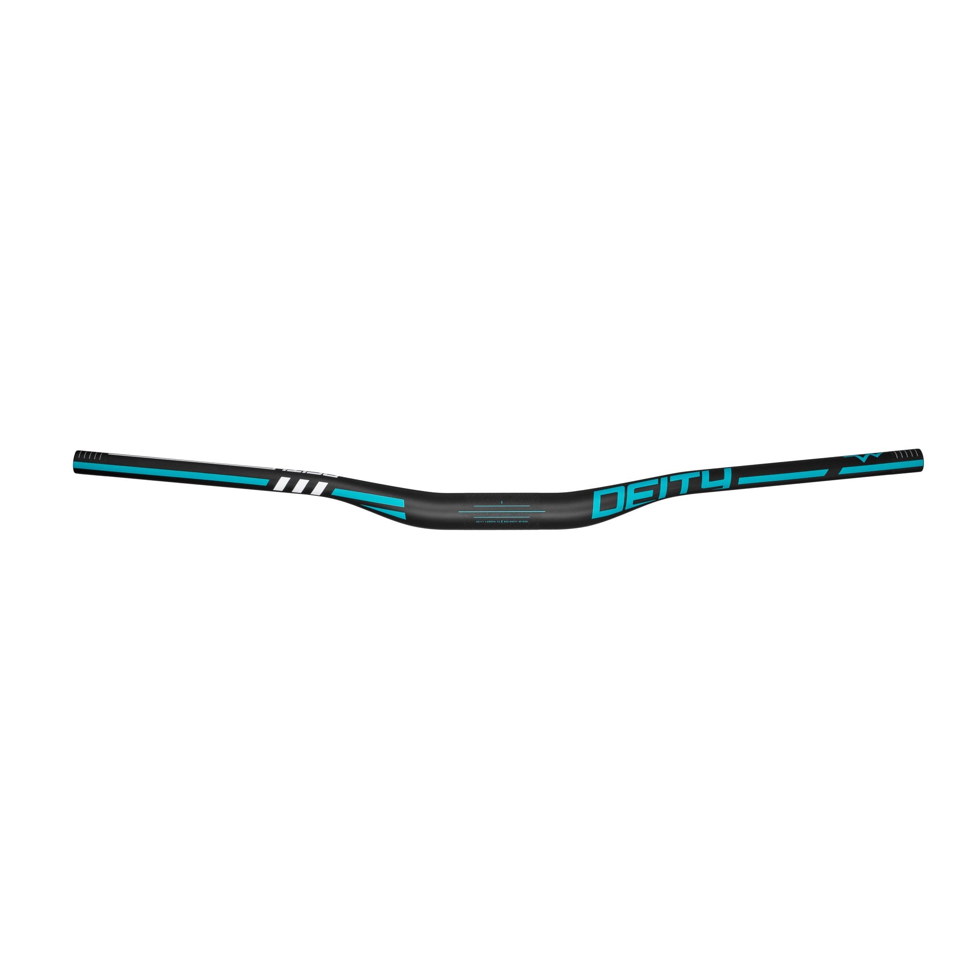 Deity Skywire 35 Carbon Handlebars Turquoise / 35mm x 25mm Rise