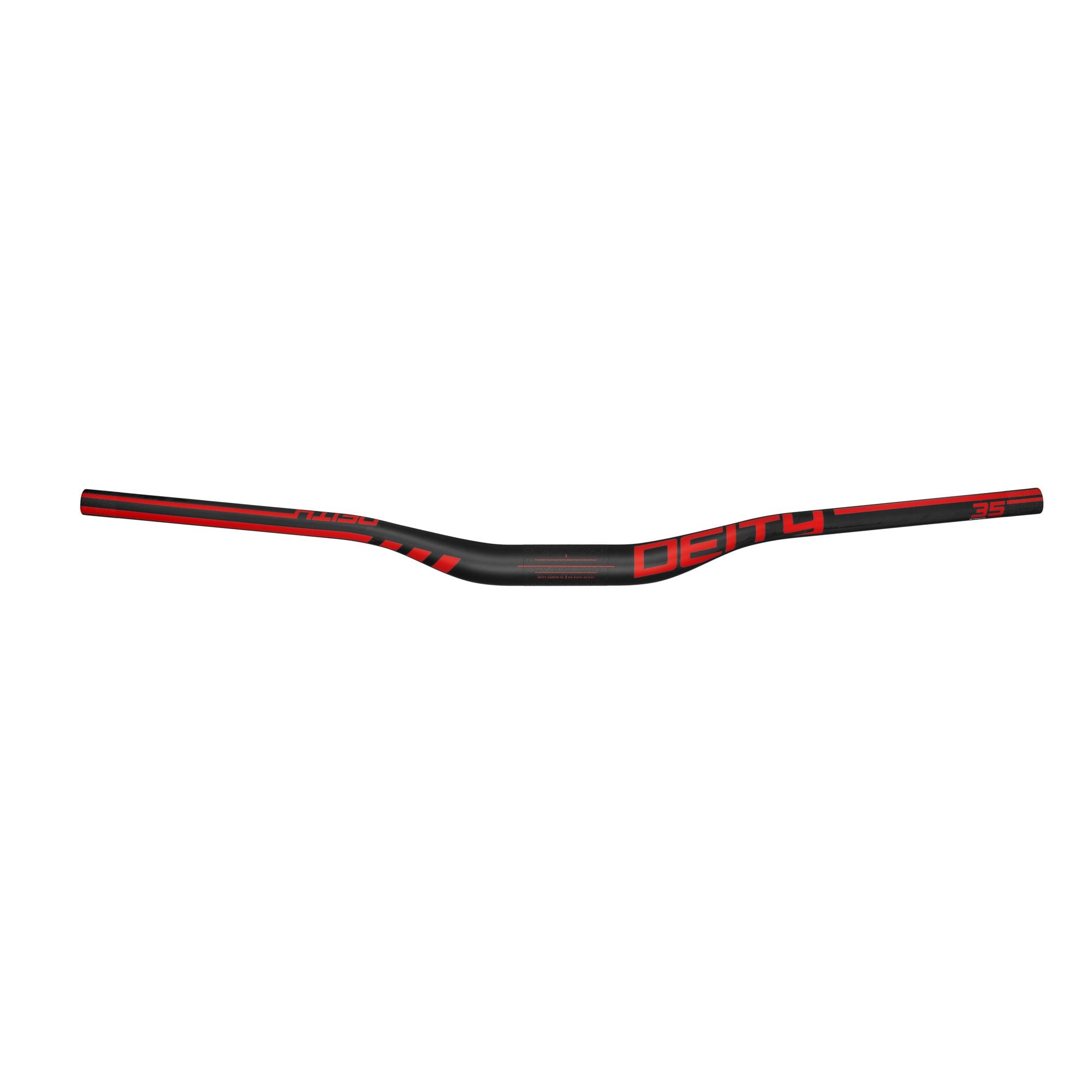 Deity Speedway 35 Carbon Handlebar Red / 35mm x 30mm Rise