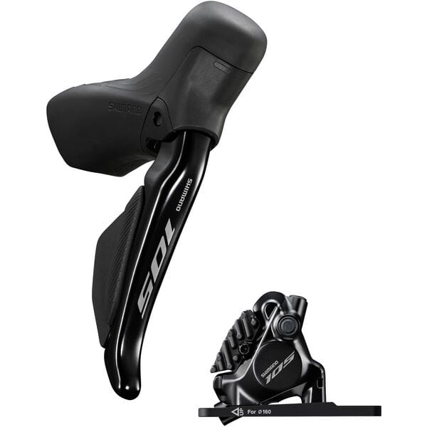 Di2 ST-R7170 Hydraulic Disc 12-Speed STI Lever & Calliper Black / Right/Front