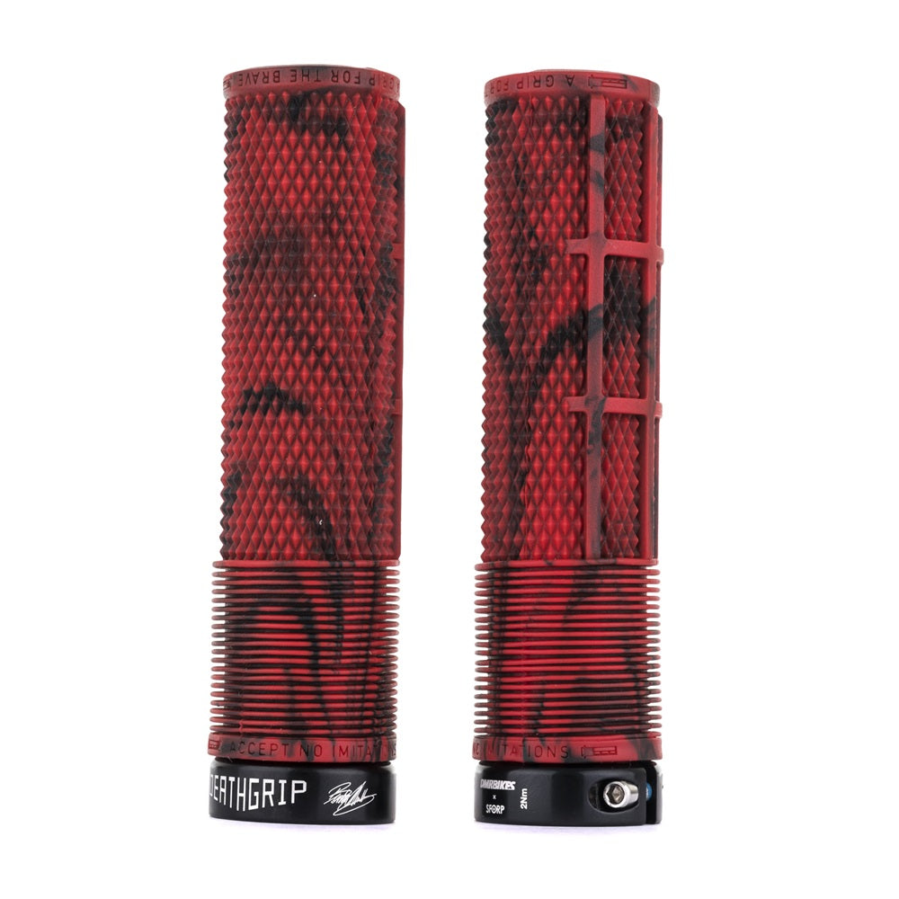 DMR DeathGrip - Flangeless Marble Red / Thick
