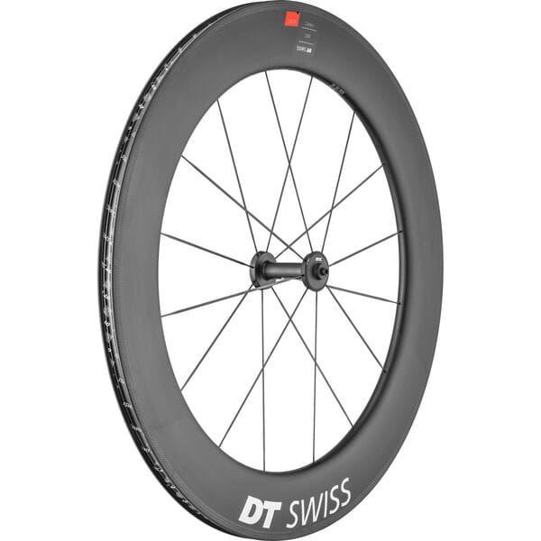 DT Swiss ARC 1100 DICUT Carbon Wheel Black / Front - 80mm Carbon Clincher / 100mm QR