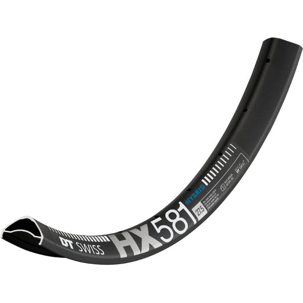 DT Swiss HX 581 Hybrid SBWT Disc Specific Rim Black / 28 hole / 27.5 inches