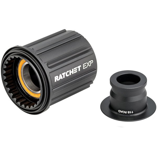 DT Swiss Ratchet EXP Freehub Conversion Kit with Ceramic Bearings Black Alloy / Shimano 11-Speed Road / 12mm
