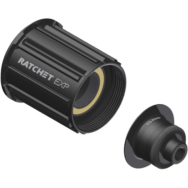 DT Swiss Ratchet EXP Freehub Conversion Kit with Ceramic Bearings Black Alloy / Shimano 11-Speed Road / QR