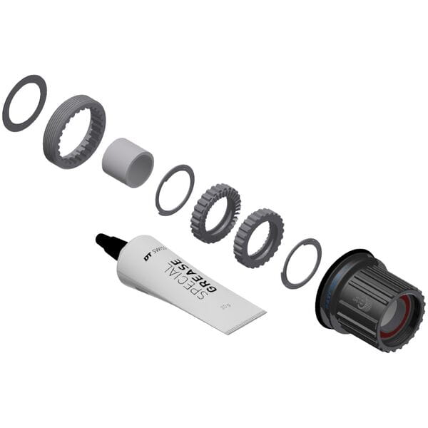 DT Swiss Ratchet LN Conversion Kit for 3-Pawl Hubs MTB 36-tooth Grey (Hybrid Steel) / Shimano Micro Spline