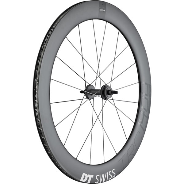 DT Swiss TRC 1400 DICUT Carbon Track Wheel Black / Rear - 65mm Carbon Tubular / 120mm Bolt On