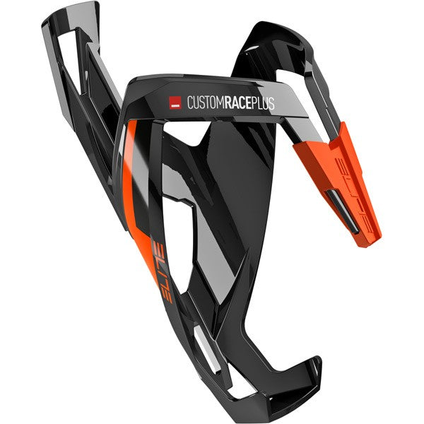 Elite Custom Race Plus Resin Bottle Cage Black / Orange / One Size