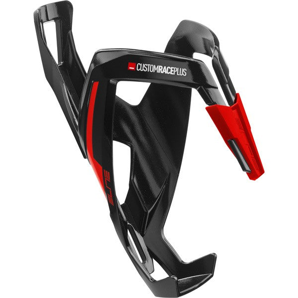 Elite Custom Race Plus Resin Bottle Cage Black / Red / One Size