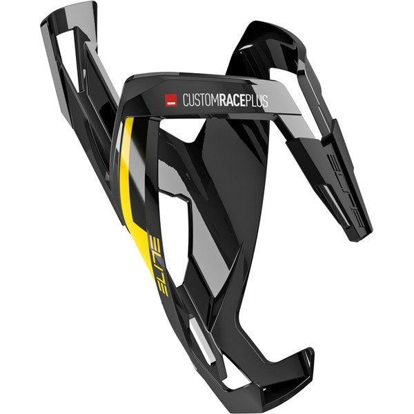 Elite Custom Race Plus Resin Bottle Cage Black / Yellow / One Size
