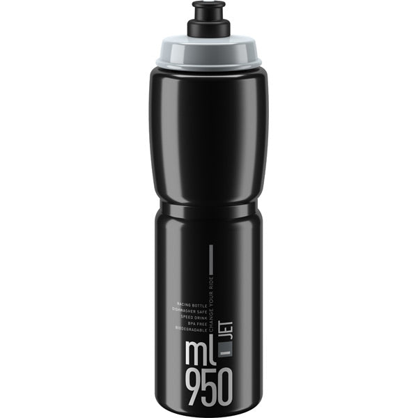 Elite Jet Biodegradable Bottle Black / Grey / 950 ml