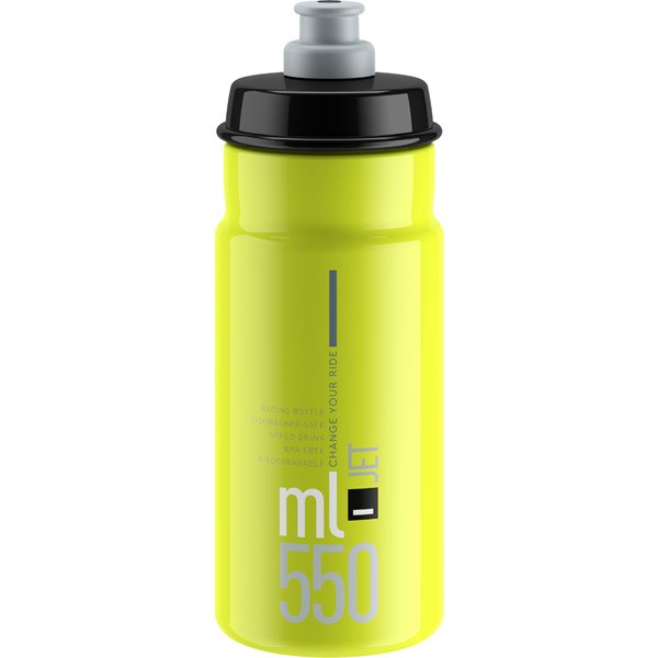 Elite Jet Biodegradable Bottle Fluoro / Black / 550 ml