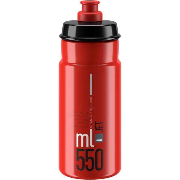 Elite Jet Biodegradable Bottle Red / Black / 550 ml